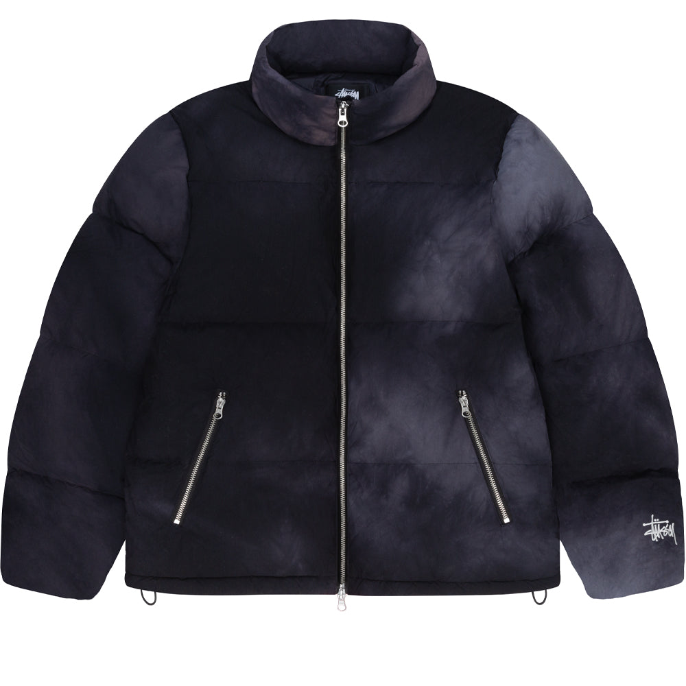 stussy 115673 recycled nylon down puffer jacket vintage black