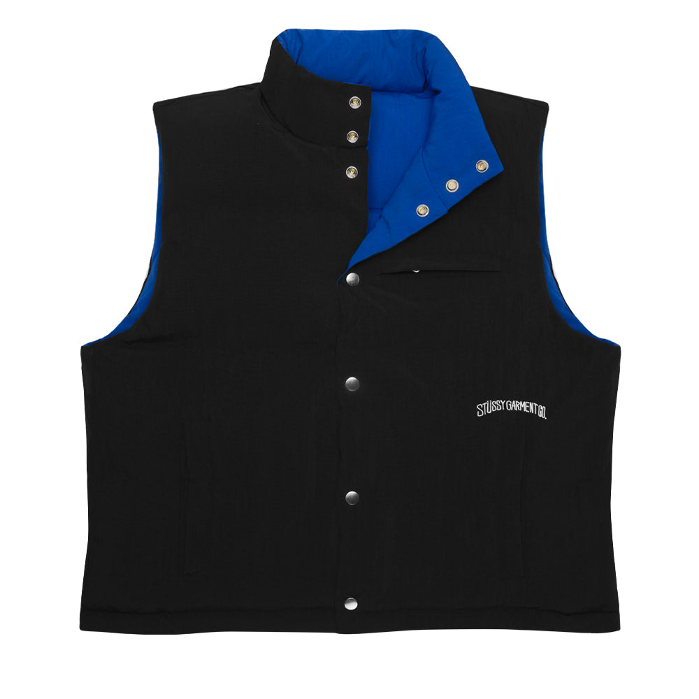stussy 115676 rev down workgear vest royal