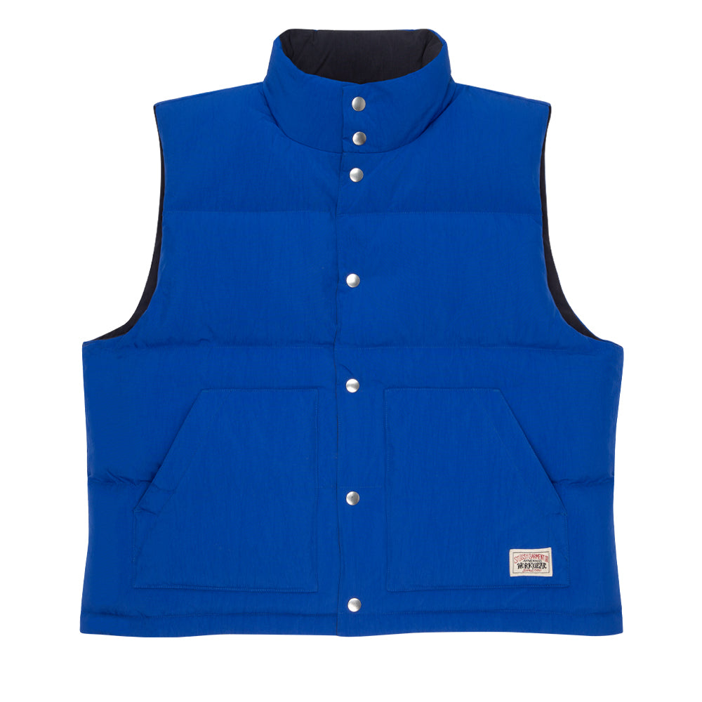 stussy 115676 rev down workgear vest royal