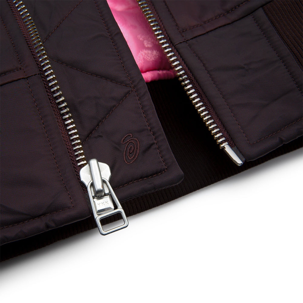 stussy 115694 dyed nylon bomber brown