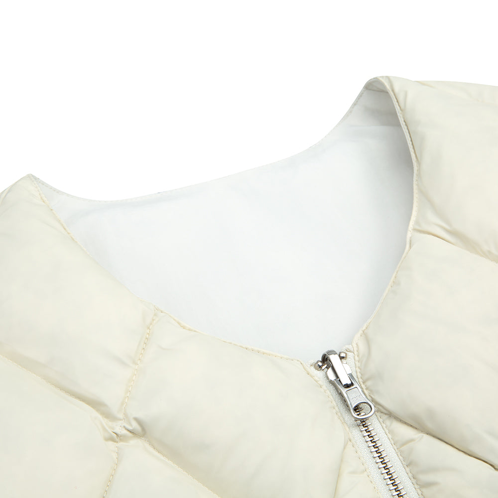 stussy 115695 reversible quilted vest cream