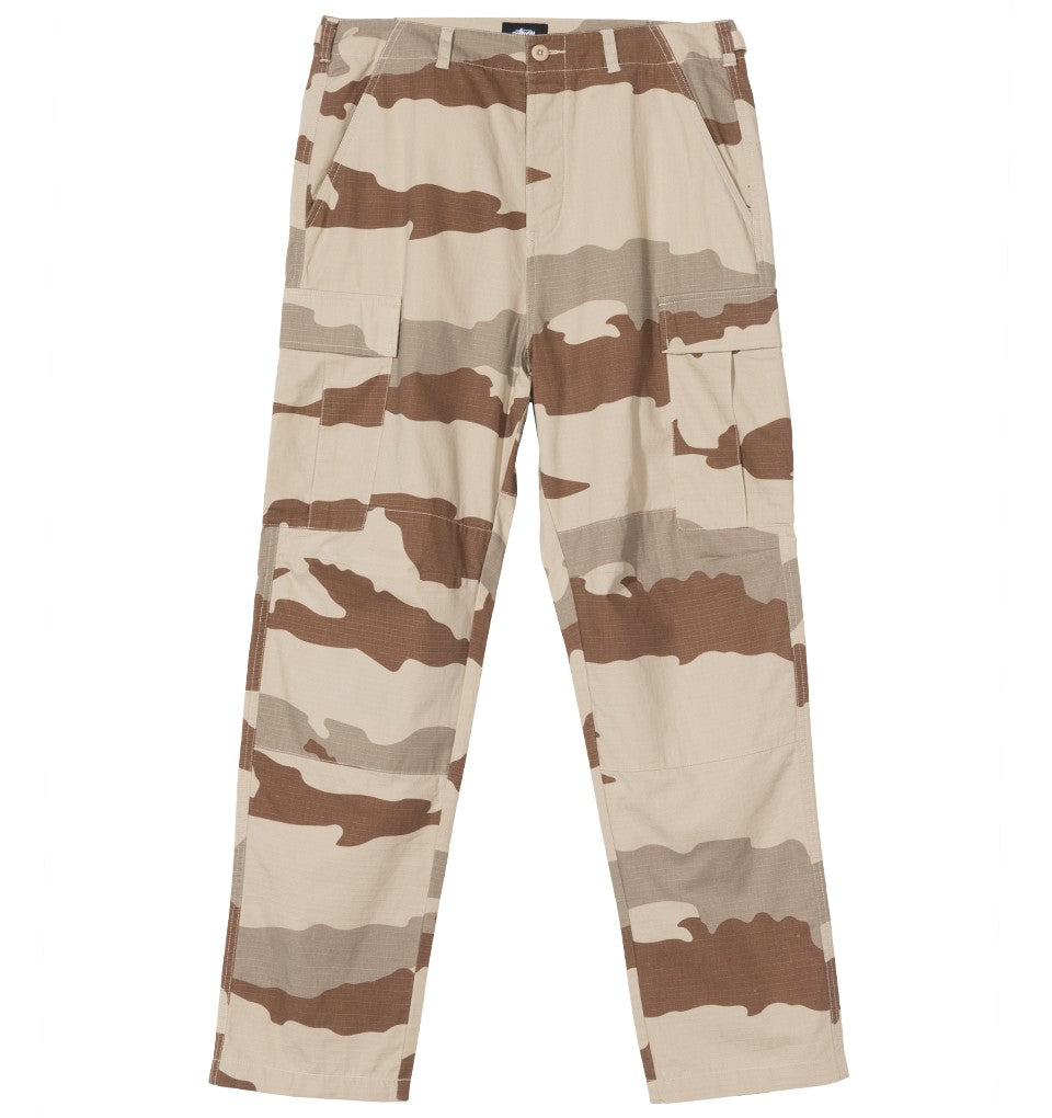 stussy 116369 cargo camo pant tan