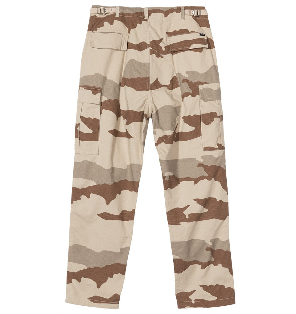 stussy 116369 cargo camo pant tan