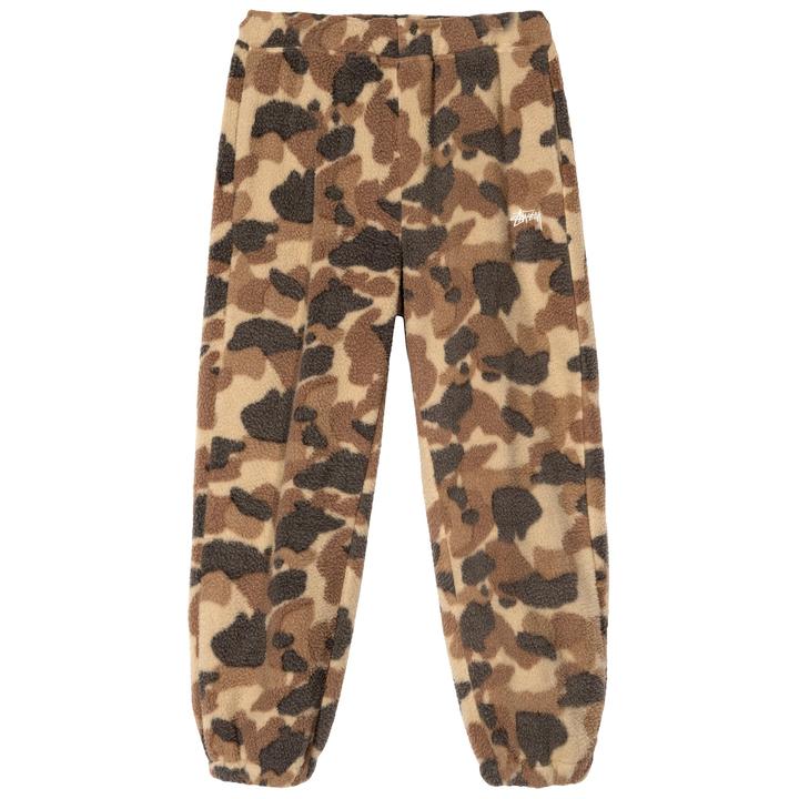 stussy 116409 camo fleece pant camo