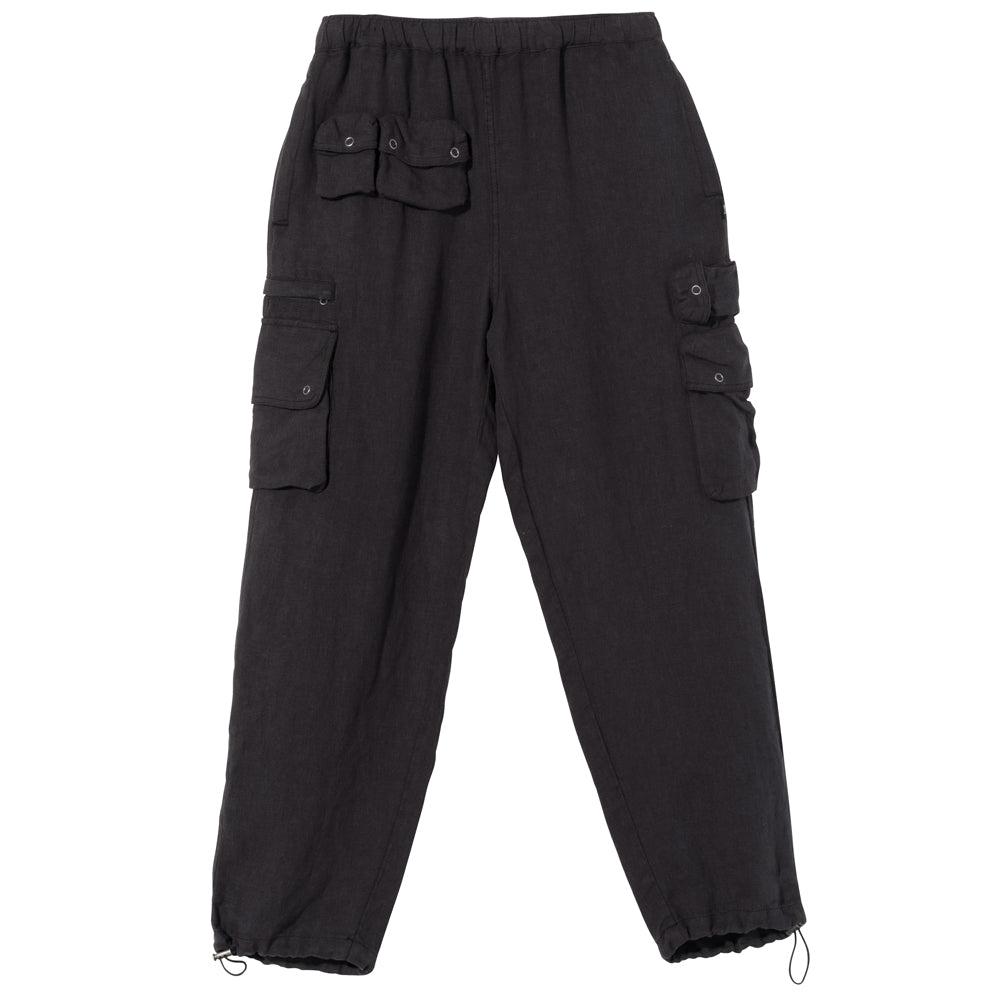 STÜSSY STÜSSY LINEN UTILITY PANT // BLACK