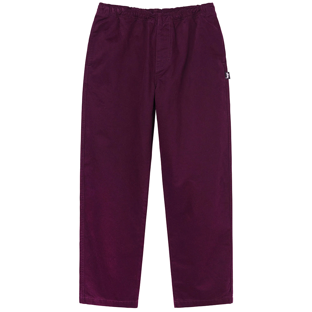 STÜSSY STÜSSY BRUSHED BEACH PANT // PLUM