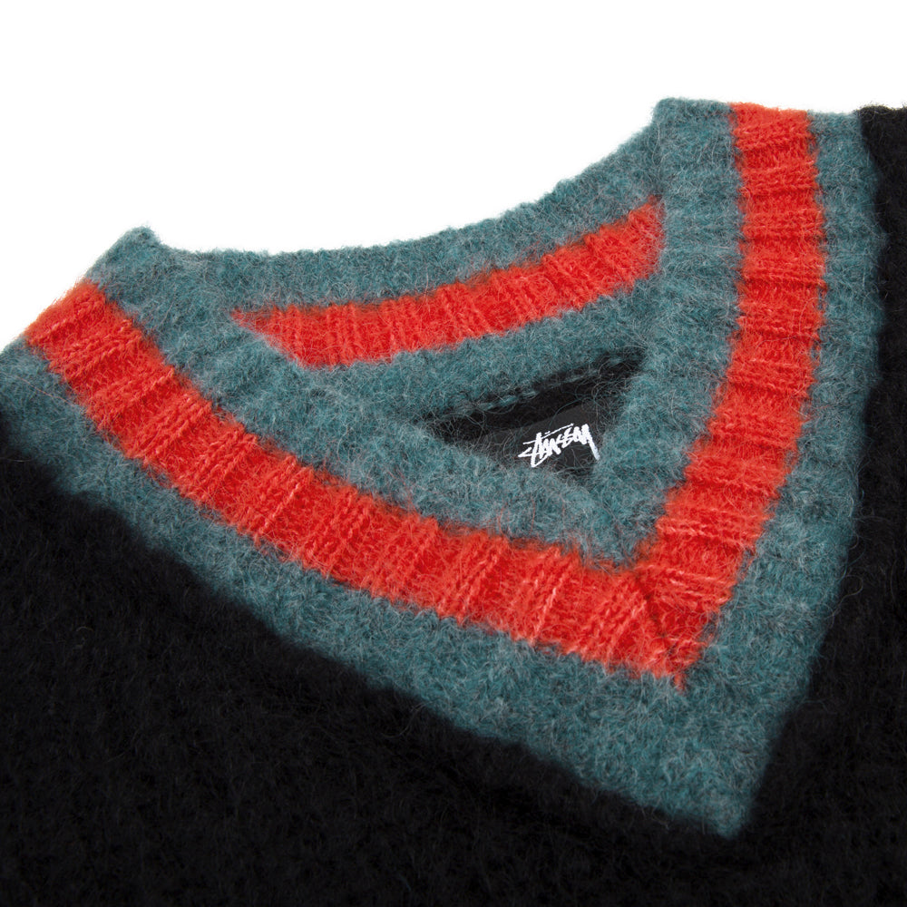 stussy 117142 mohair tennis sweater black
