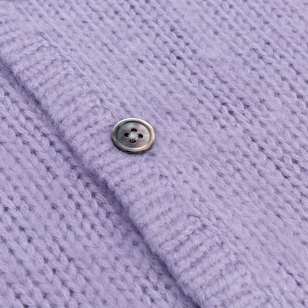 stussy 117163 brushed cardigan lavender