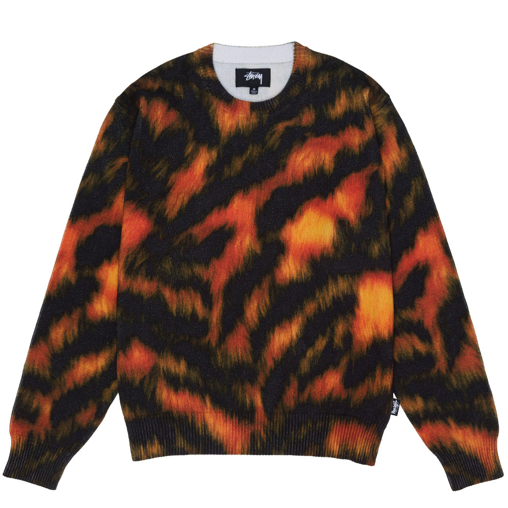 stussy 117171 printed fur sweater tiger