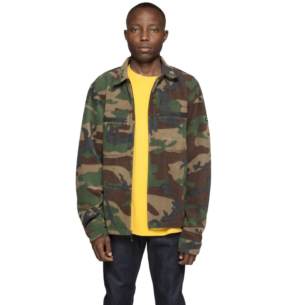 STÜSSY STÜSSY POLAR FLEECE FULL ZIP // CAMO
