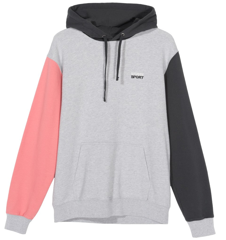 stussy 118321 stussy sport hoodie grey heather