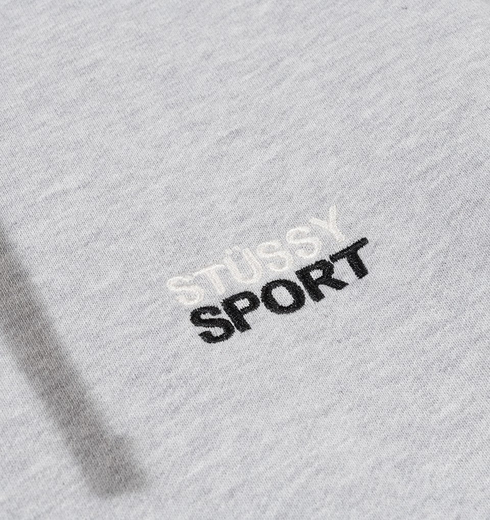stussy 118321 stussy sport hoodie grey heather