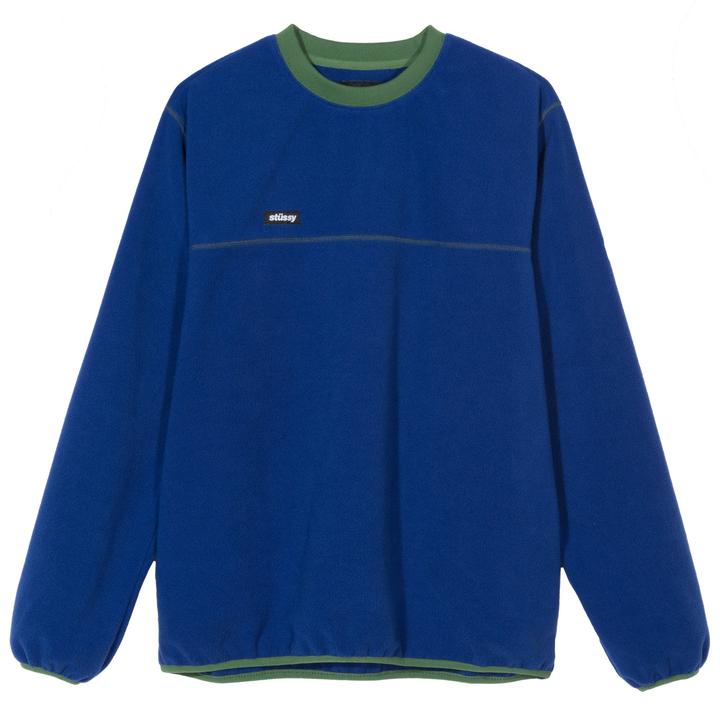 stussy 118348 polar fleece crew royal