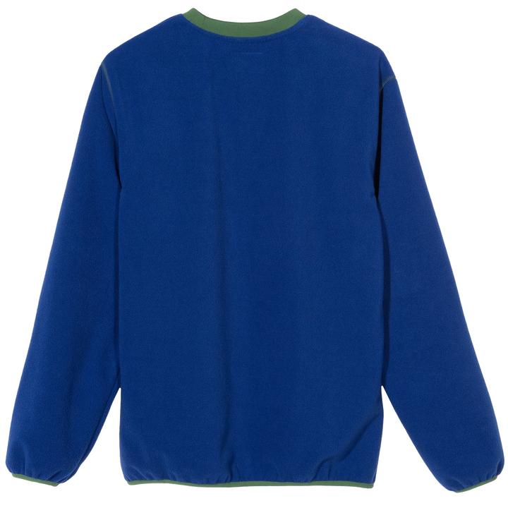 stussy 118348 polar fleece crew royal