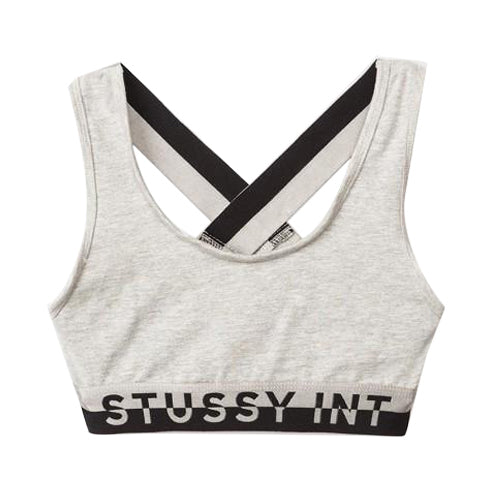STÜSSY STÜSSY METALLIC BAND X BACK TOP // GREY MARLE