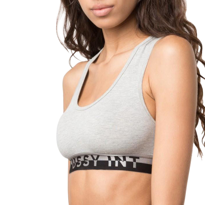 STÜSSY STÜSSY METALLIC BAND X BACK TOP // GREY MARLE