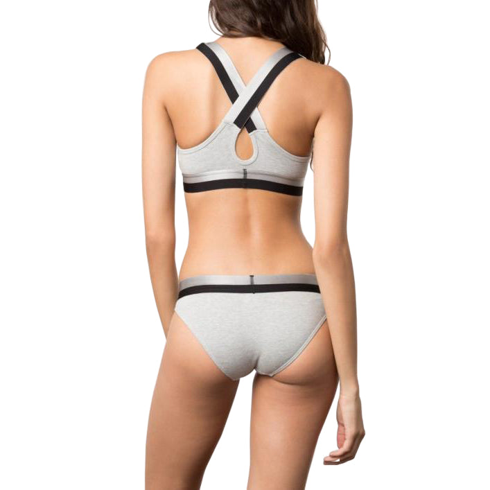 STÜSSY STÜSSY METALLIC BAND X BACK TOP // GREY MARLE