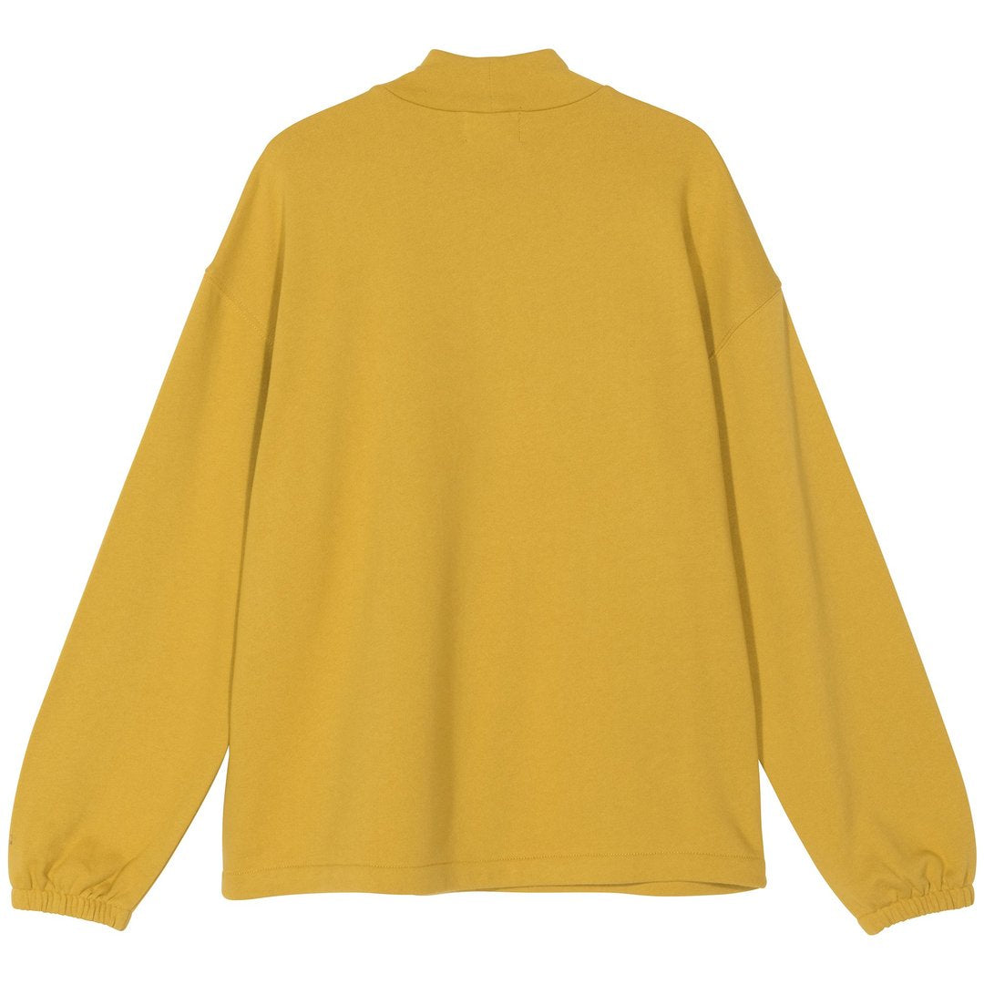 stussy 218098 tribute terry mock neck mustard