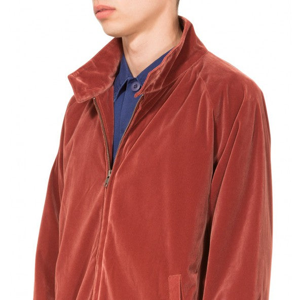 STÜSSY STÜSSY VELVET HARRINGTON JACKET // ROSE
