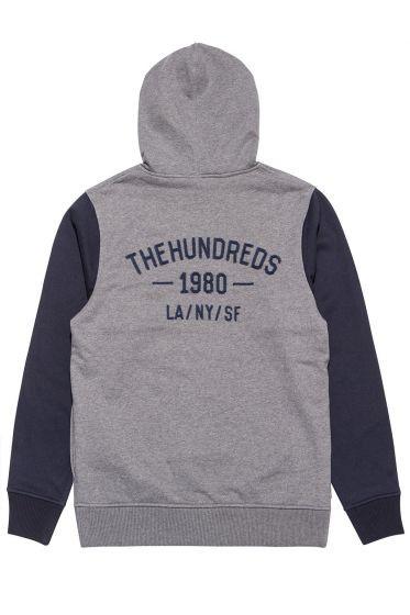 the hundreds t16f302007 quentin pullover hooded sweatshirt athletic heather