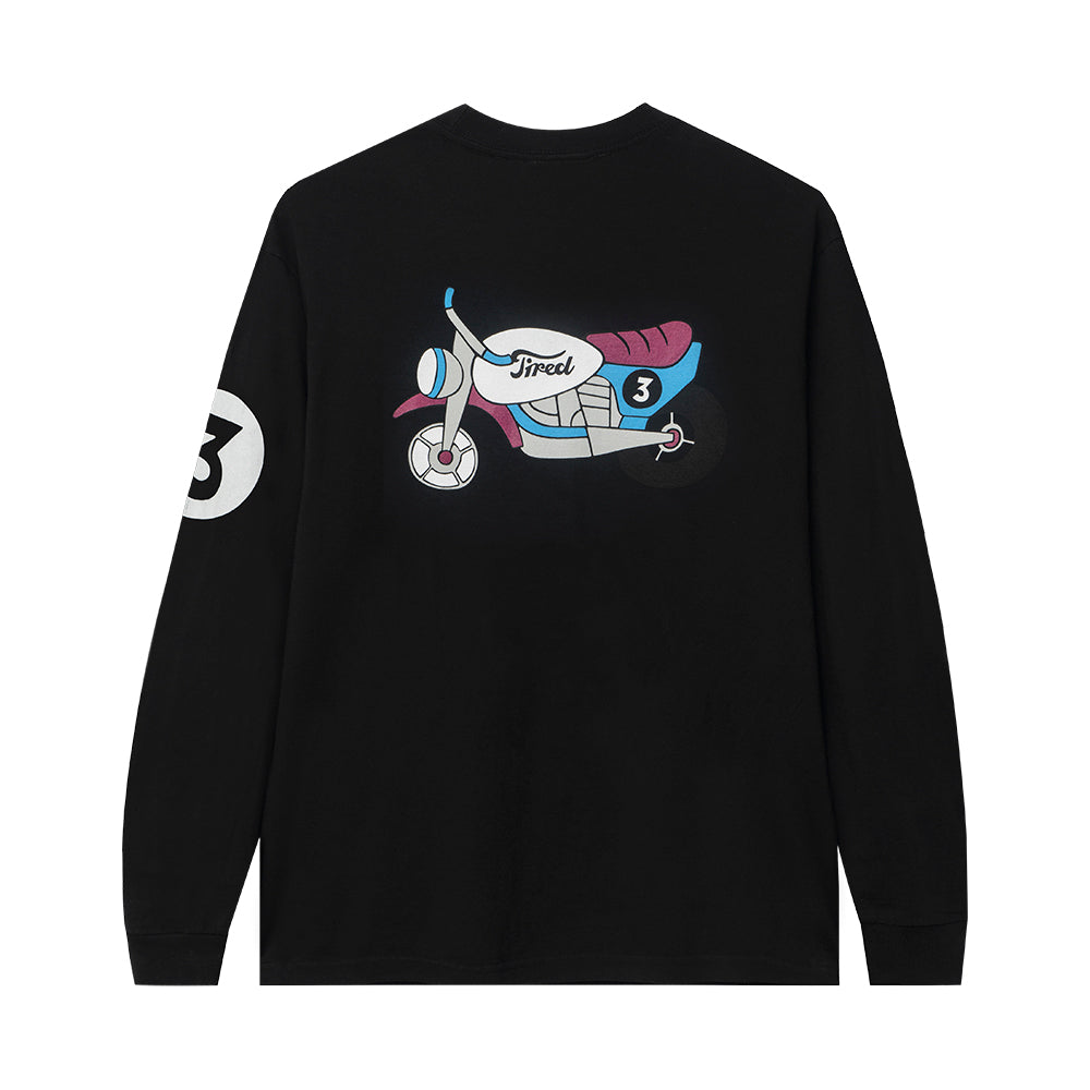 tired ts00120 moto sport ls tee black