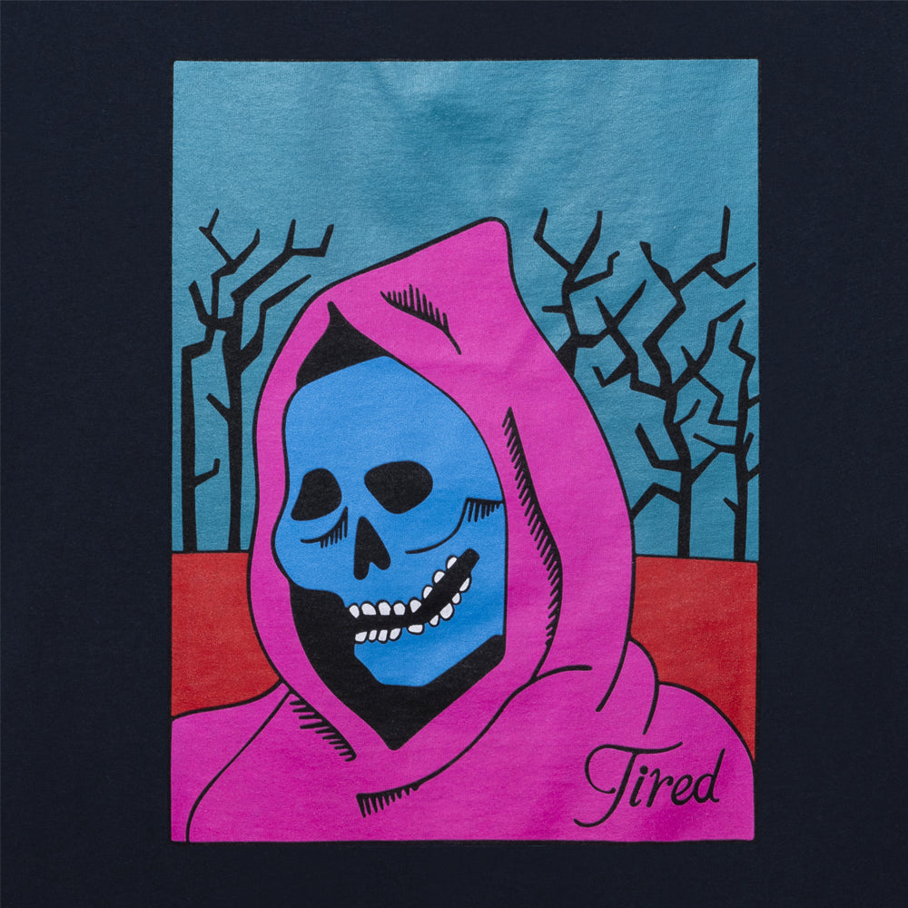 tired ts00174 creepy skull ss tee navy