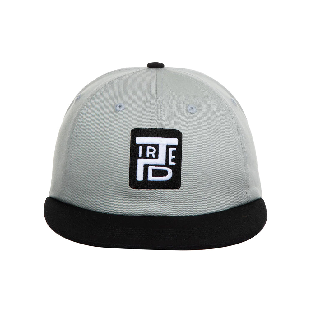 tired ts00284 stamp 2 tone 6 panel cap ash black