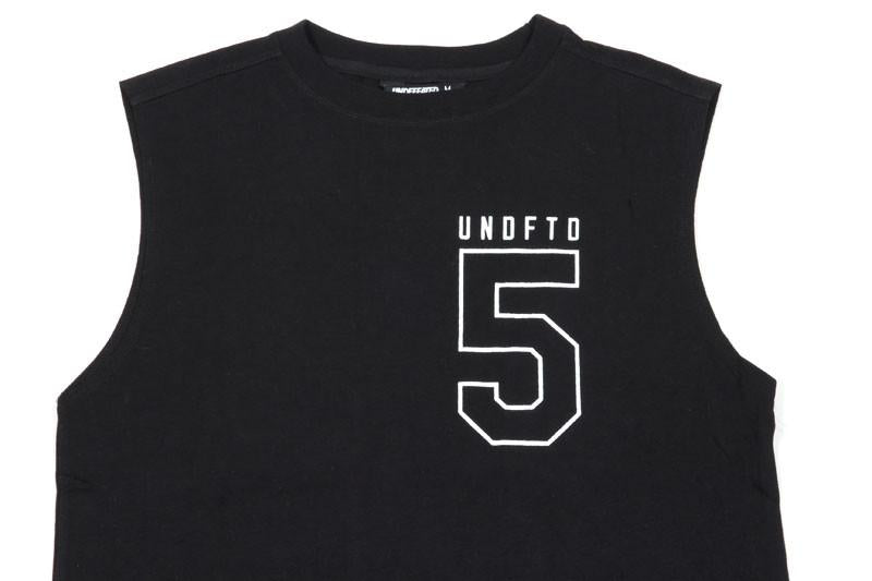 undefeated 514225 short stop sleeveless tee black