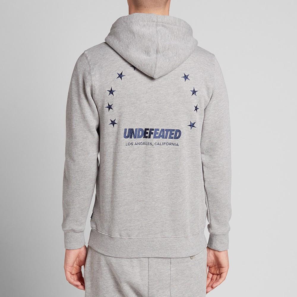 undefeated 5970689 stars zip hood grey heather