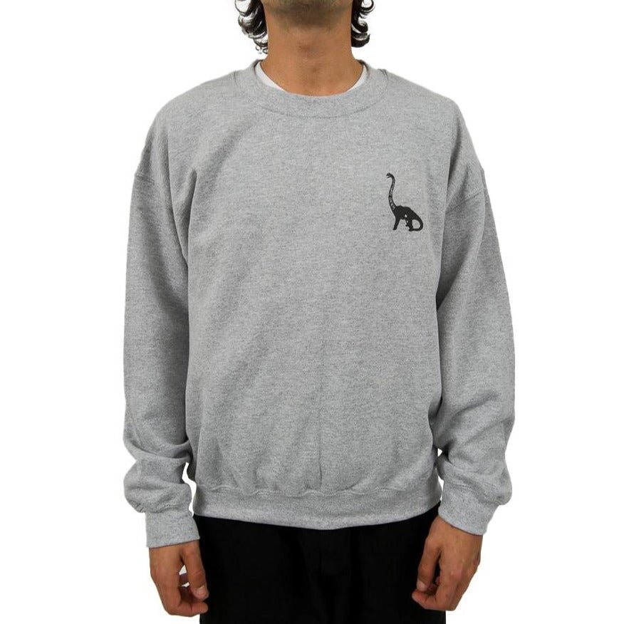 wknd wksp1704 long neck crewneck heather grey