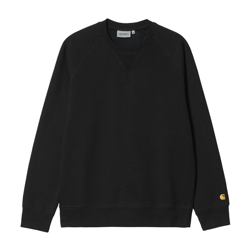 Carhartt Wip I026383 00F XX Chase Sweat Black gold