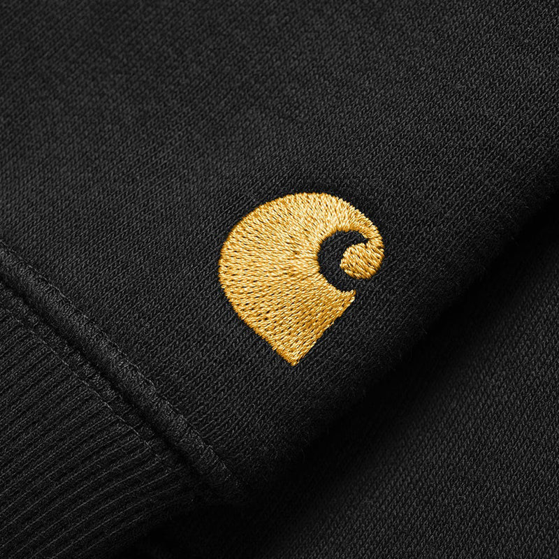 Carhartt Wip I026383 00F XX Chase Sweat Black gold