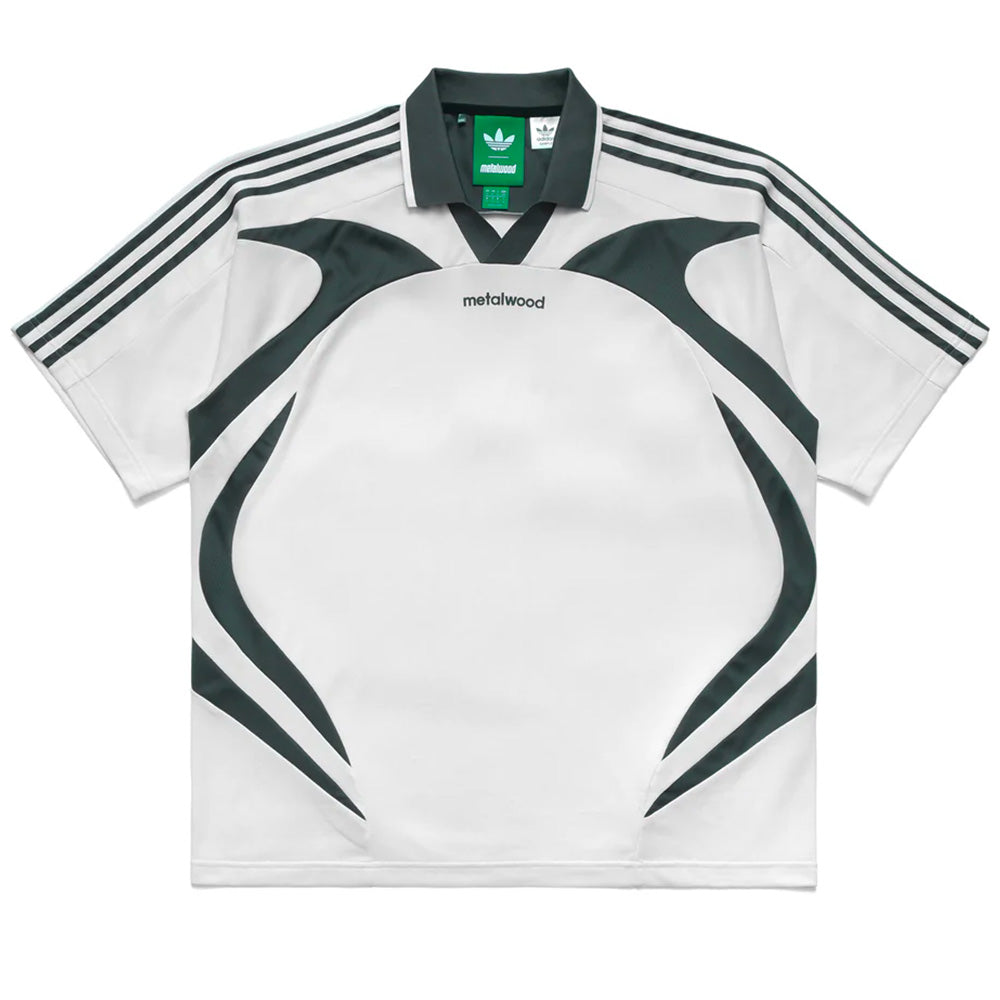 adidas jy7255 x metalwood polo shirt chalk white