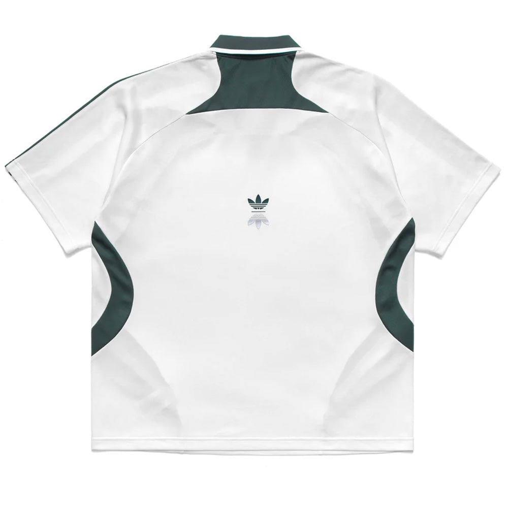 adidas jy7255 x metalwood polo shirt chalk white
