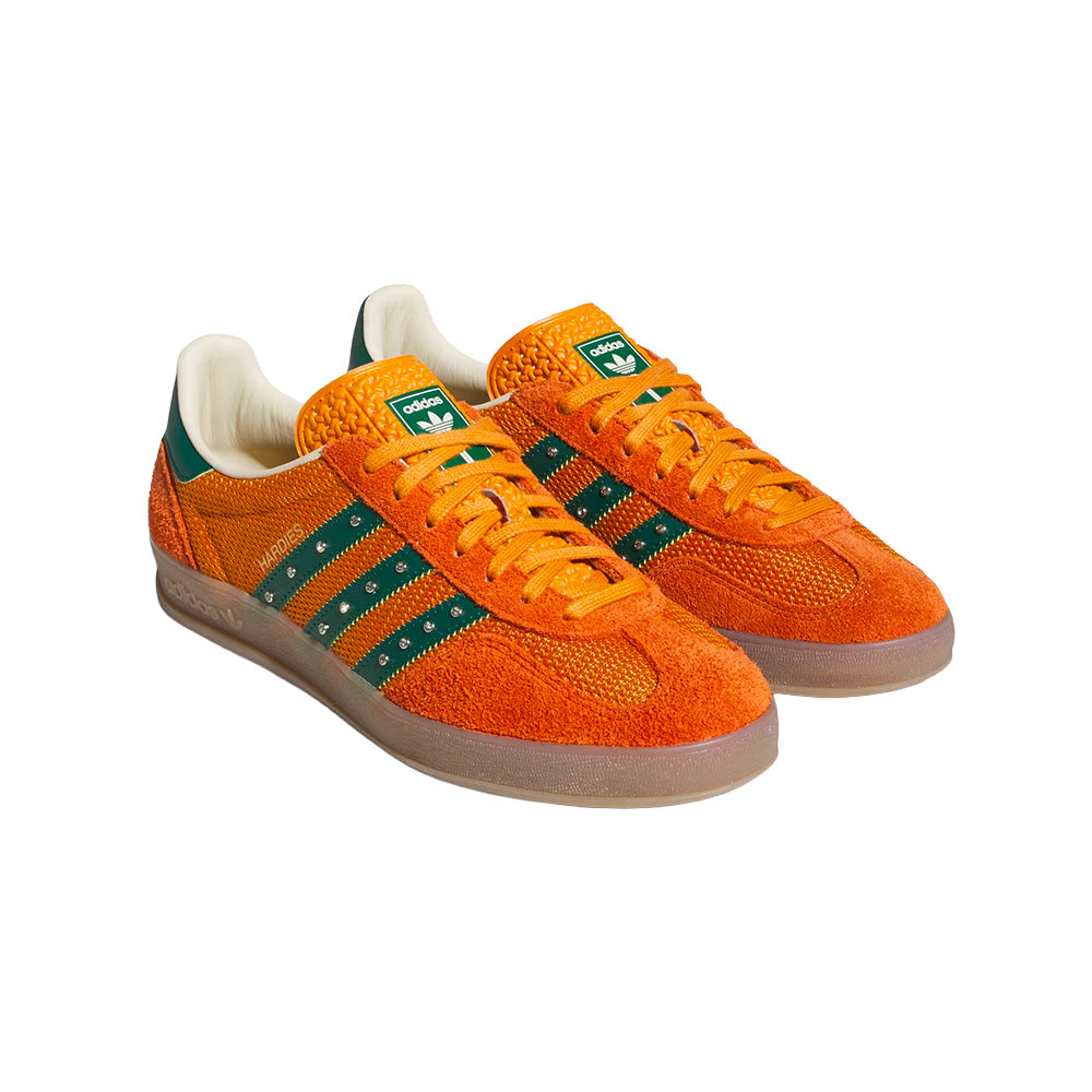 adidas SKATEBOARDING GAZELLE INDOOR X HARDIES SHOES // RUSTIC ORANGE / COLLEGIATE GREEN / GUM
