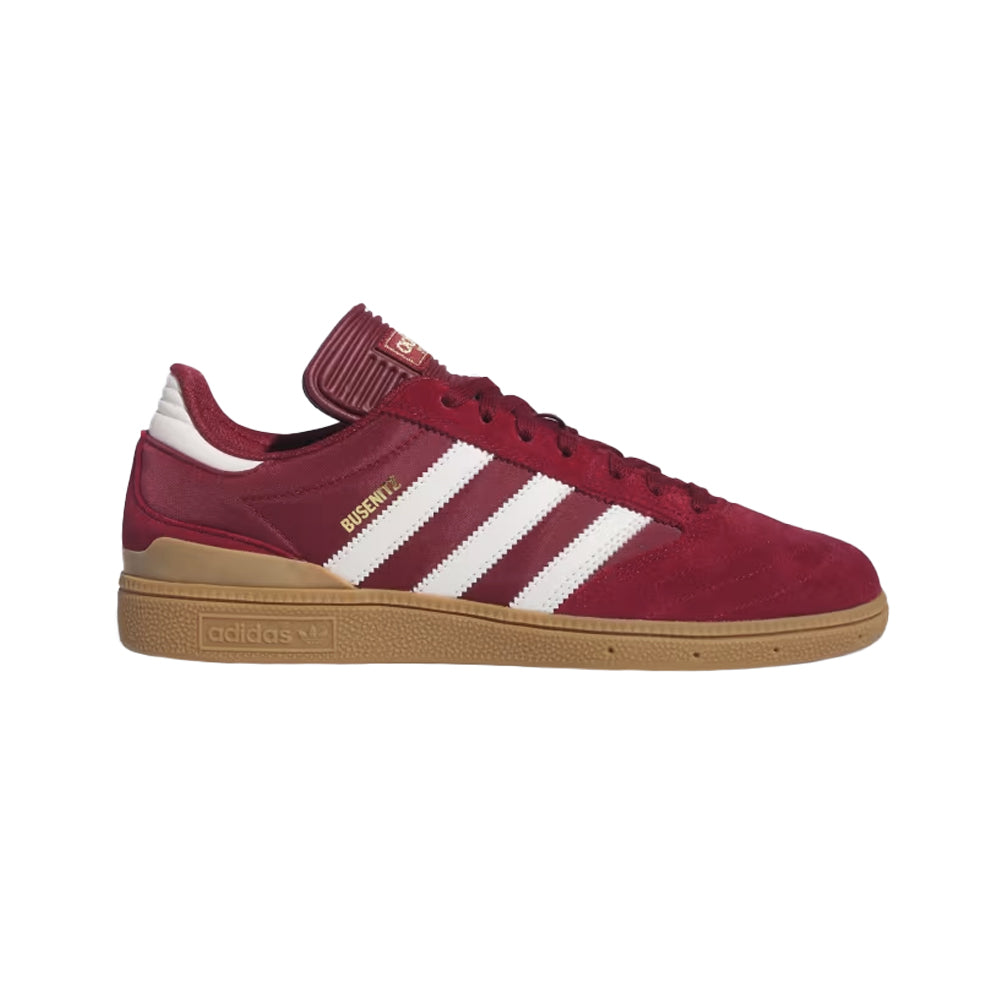 adidas SKATEBOARDING BUSENITZ SHOES COLLEGIATE BURGUNDY CHALK WHITE GOLD METALLIC. Collateral