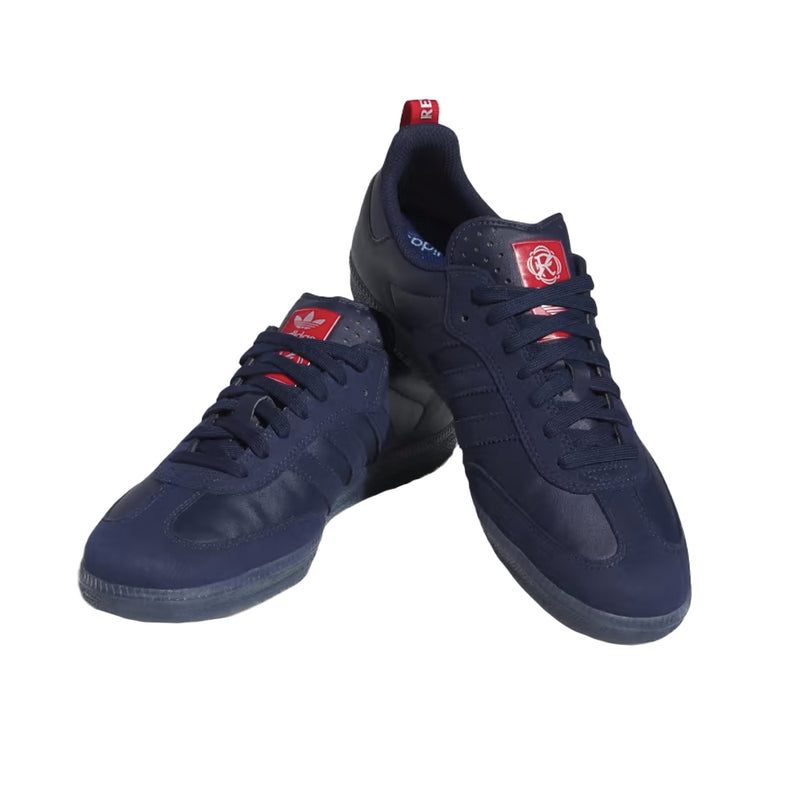 adidas skateboarding  orchard x new england revolution samba adv shoes night indigonight indigosilver metallic