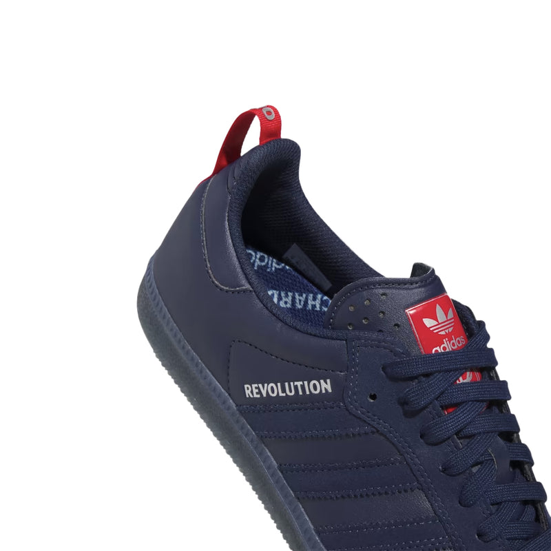 adidas skateboarding  orchard x new england revolution samba adv shoes night indigonight indigosilver metallic