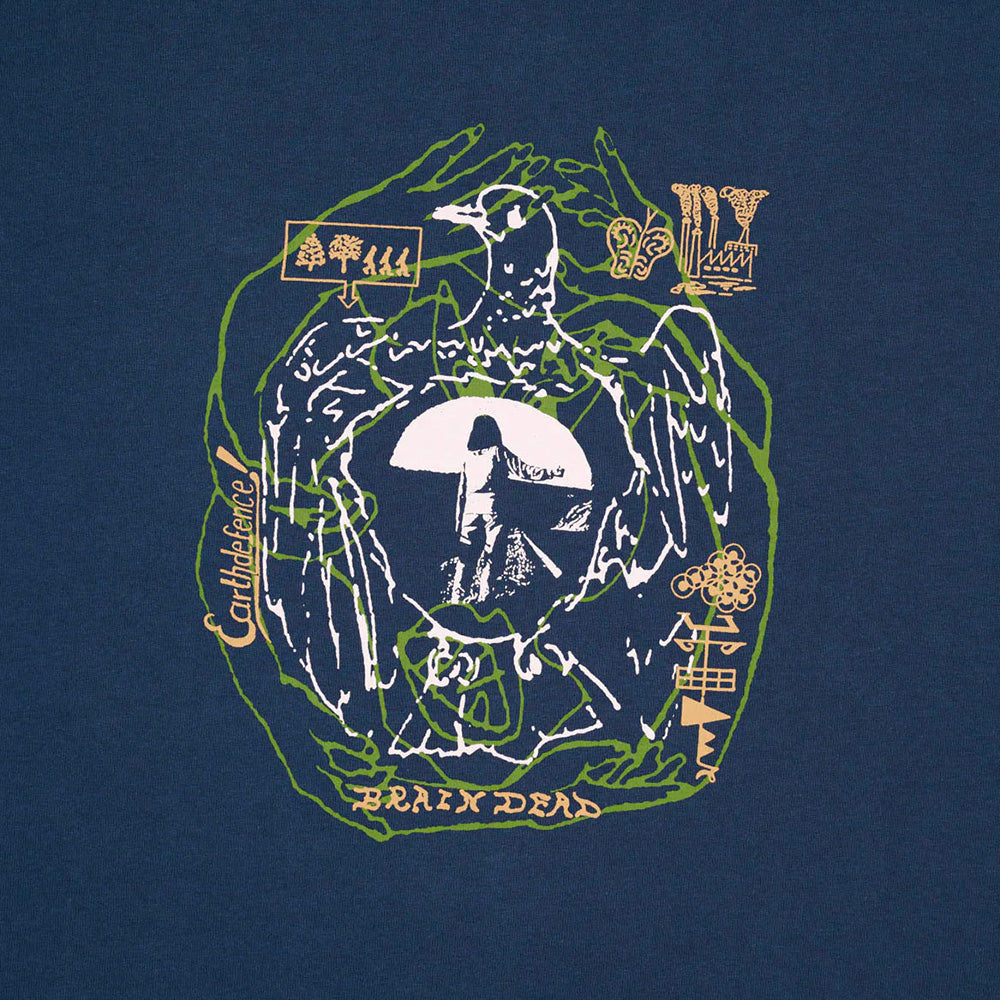 BRAIN DEAD EARTH DEFENSE T-SHIRT // SLATE