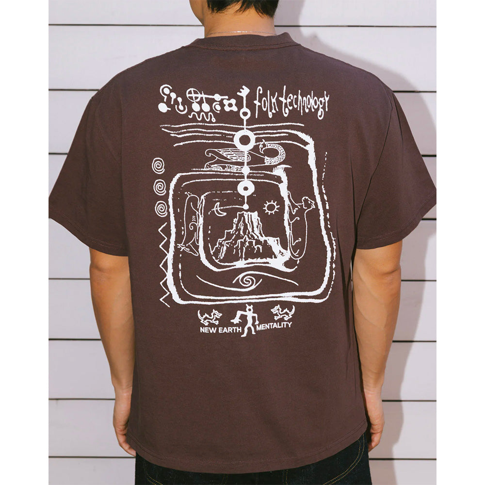 BRAIN DEAD BRAIN DEAD ANCIENT KNOWLEDGE T-SHIRT // BERRY