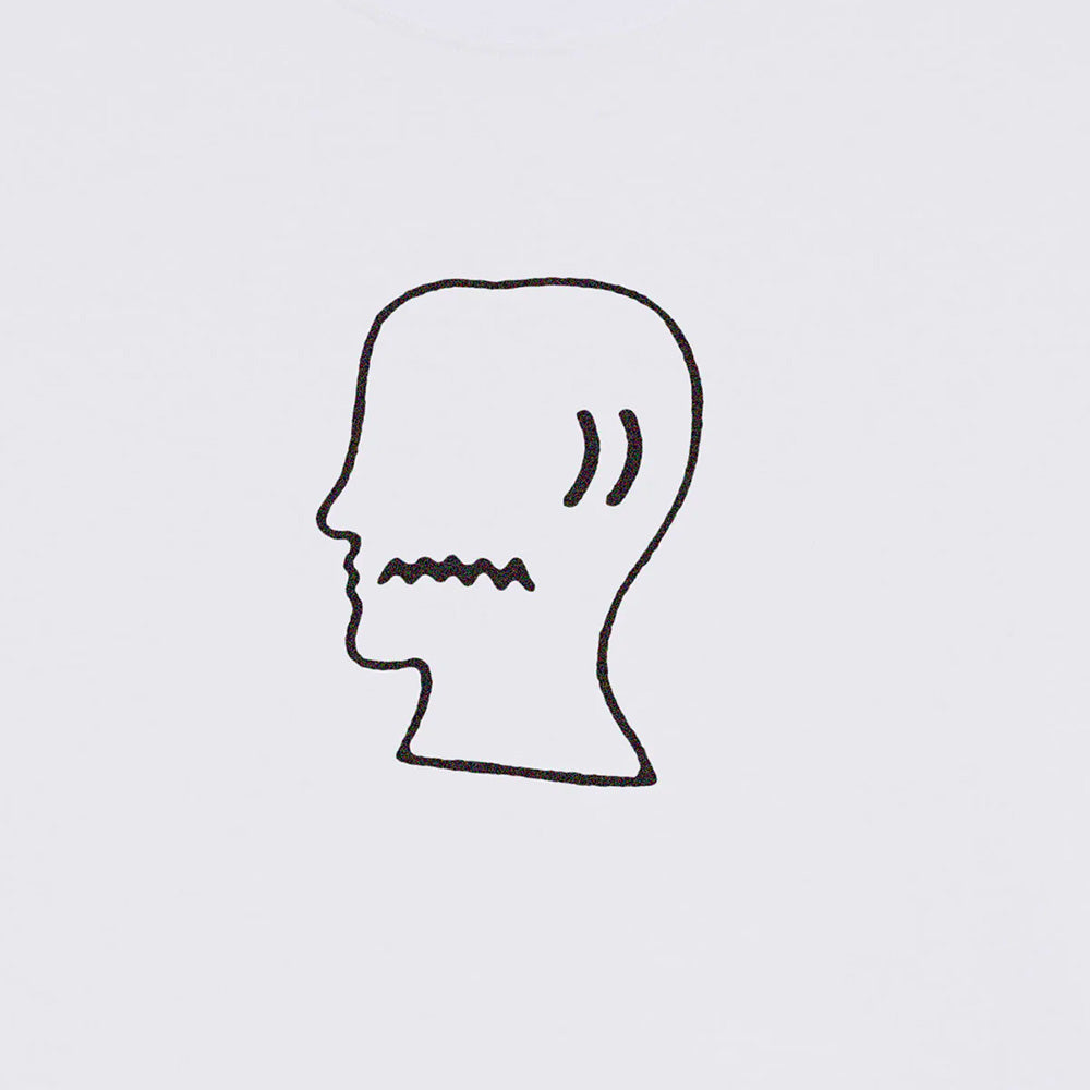 brain dead bdf24t000045 logo head t shirt white