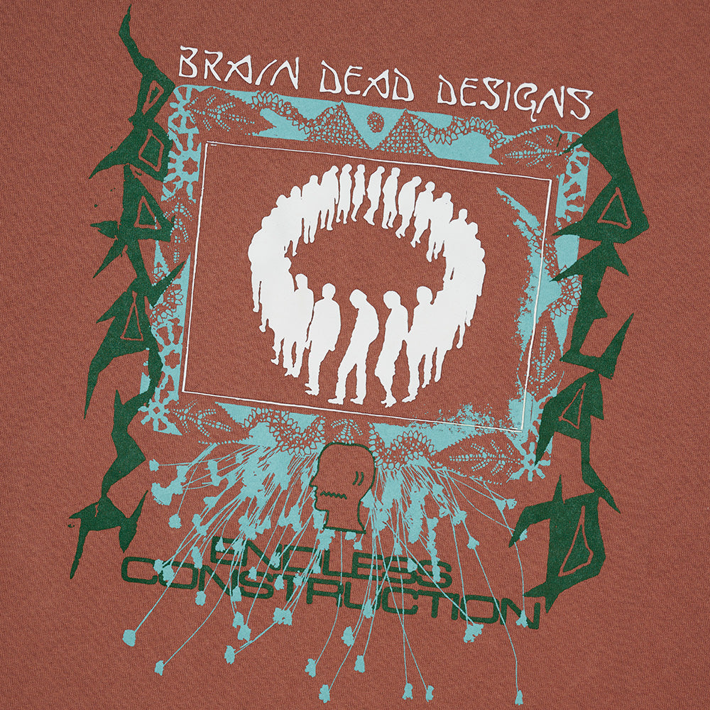 brain dead bdf25t0o0046 endless construction t shirt nutmeg