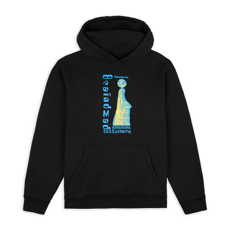 brain dead bdp23t09002856 hardware systems hooded sweatshirt black
