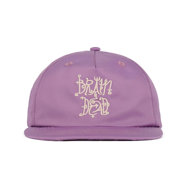 brain dead bds23h06003080 scripture 5 panel hat plum