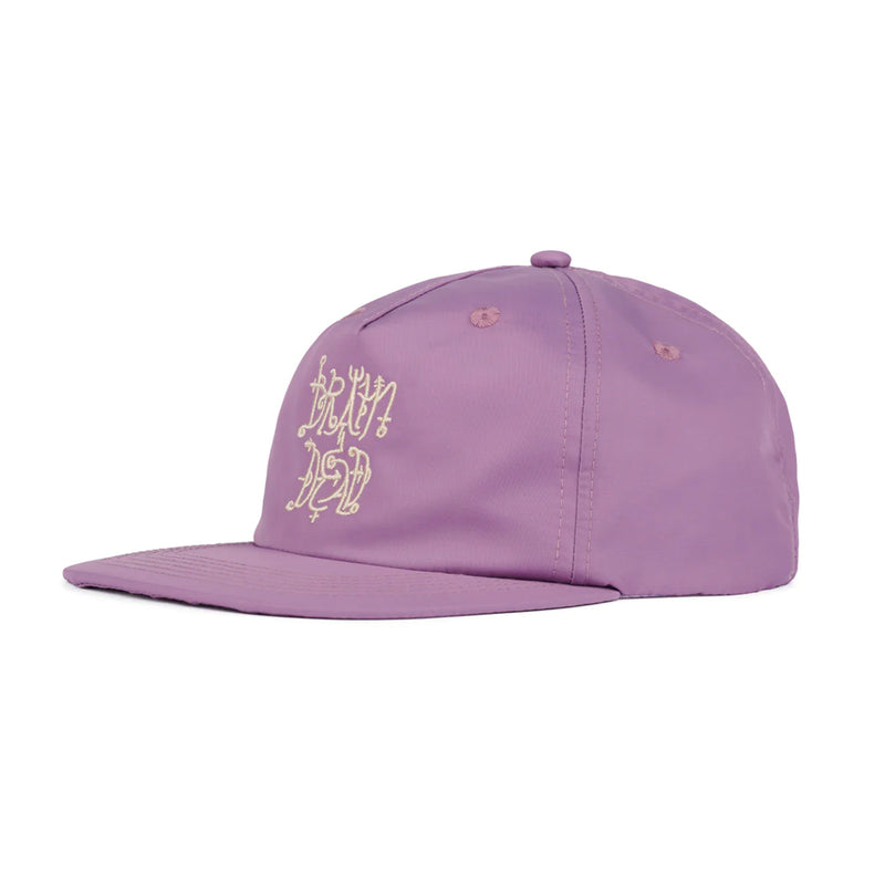 brain dead bds23h06003080 scripture 5 panel hat plum