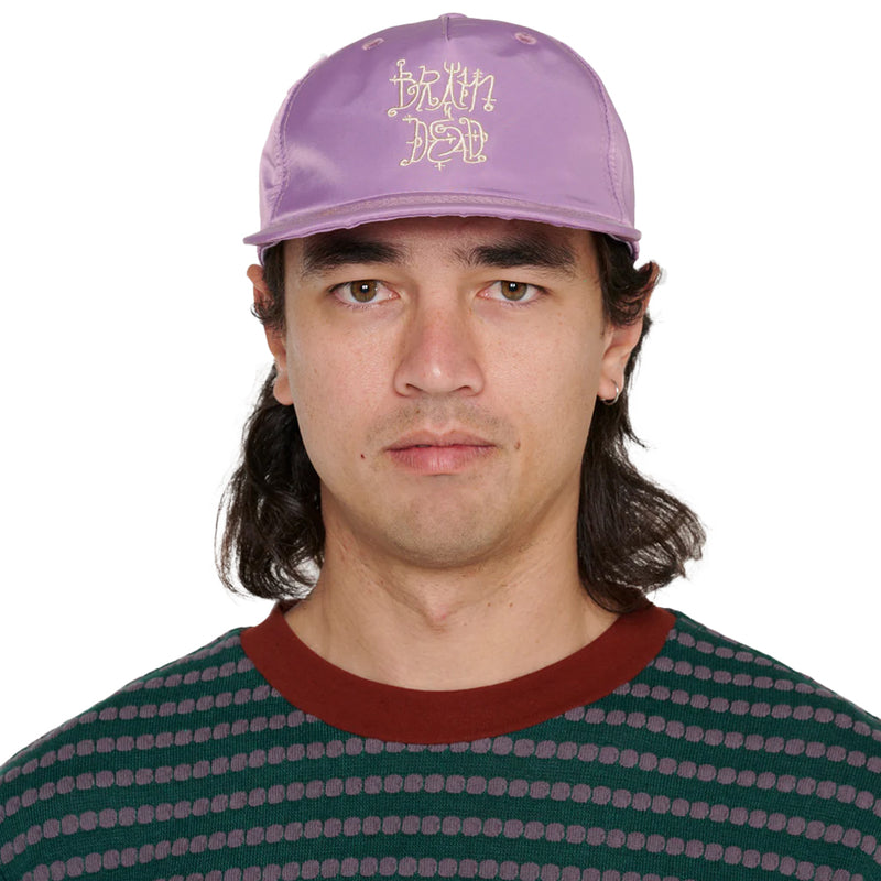 brain dead bds23h06003080 scripture 5 panel hat plum