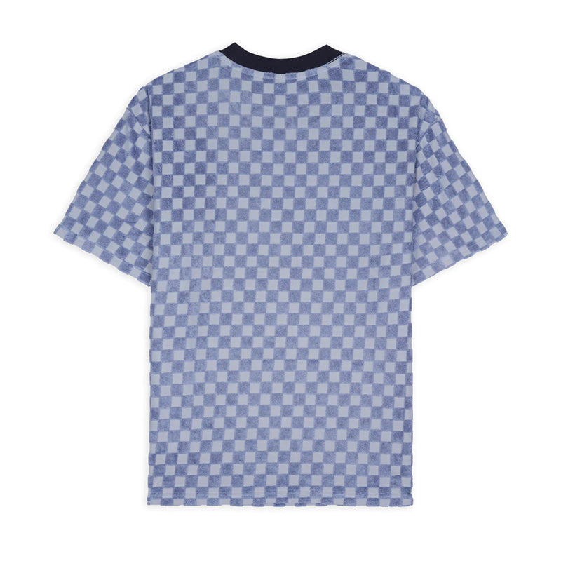 brain dead bds23t00003065 check burnout t shirt lt. blue
