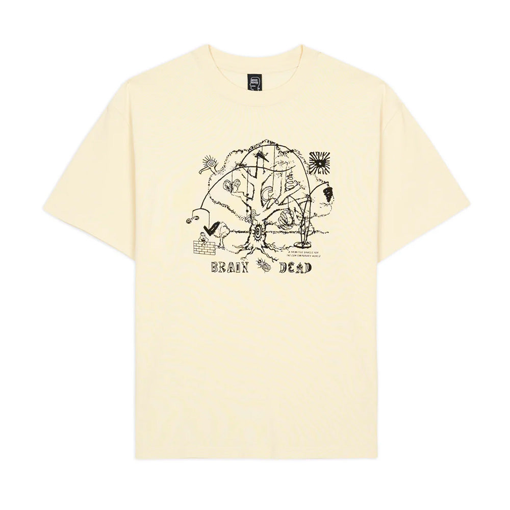 BRAIN DEAD BRAIN DEAD ORACLE T-SHIRT // NATURAL