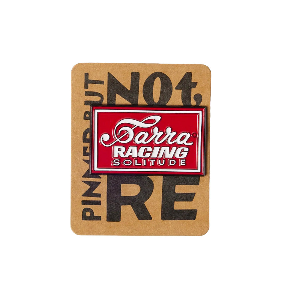 BY PARRA BY PARRA LONELY RACE ENAMEL PIN // RED