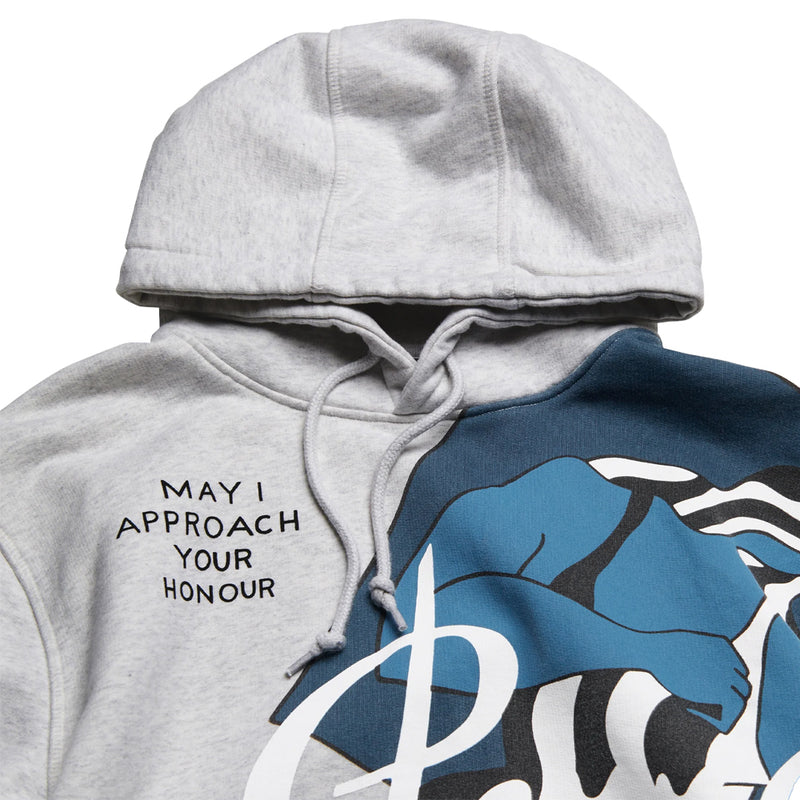 by parra 50130 self defense hooded sweatshirt heather grey